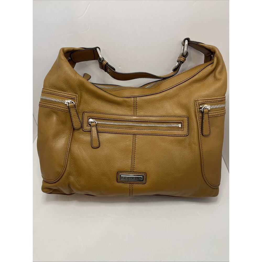 VTG Etienne Aigner Classic Brown Leather Shoulder Bag Hobo Purse Handbag